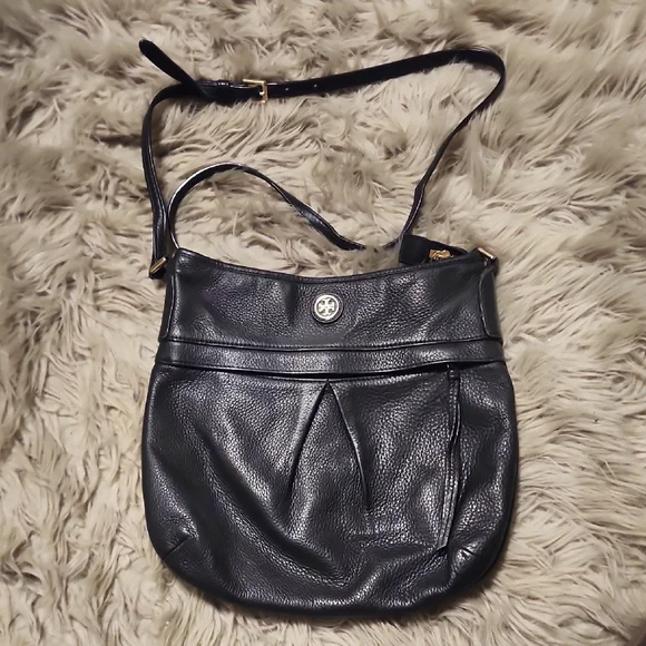 Tory Burch Black Leather Shoulder Bag - Picture 1 of 4